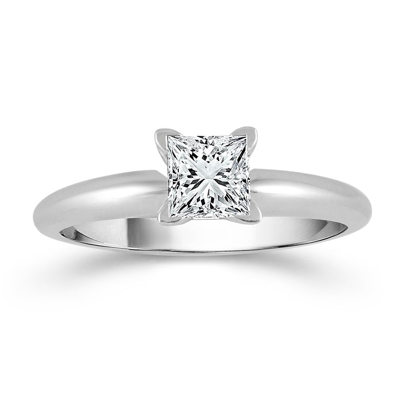 Diamond Solitaire Ring 0.30 ct tw 14k White Gold
