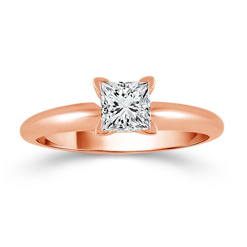 Diamond Solitaire Ring 0.30 ct tw 14k White Gold