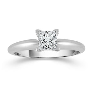 Diamond Solitaire Ring 0.30 ct tw 14k White Gold