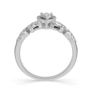 Diamond Fashion Ring 0.13 ct tw 10k White Gold