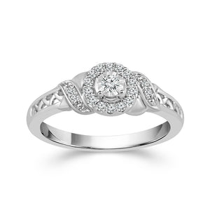Diamond Fashion Ring 0.17 ct tw Silver
