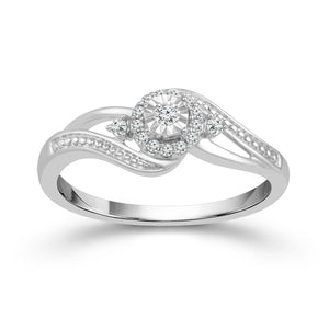Diamond Fashion Ring 0.1 ct tw Silver