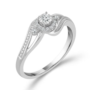 Diamond Fashion Ring 0.1 ct tw Silver