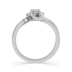 Diamond Fashion Ring 0.1 ct tw 10k White Gold