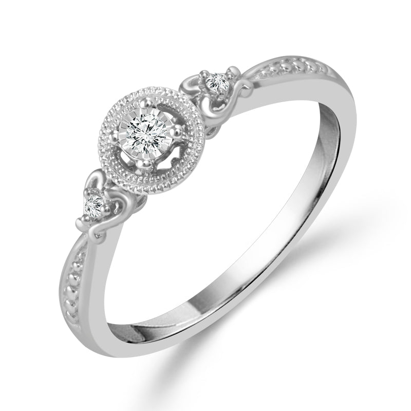 Diamond Fashion Ring 0.06 ct tw Silver