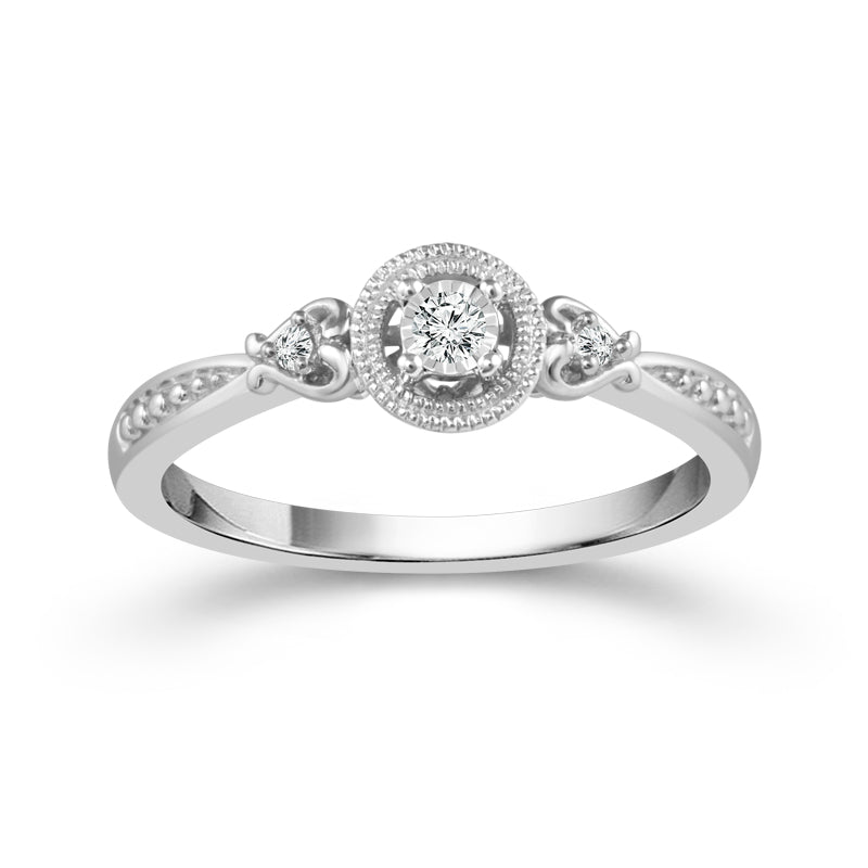 Diamond Fashion Ring 0.06 ct tw Silver