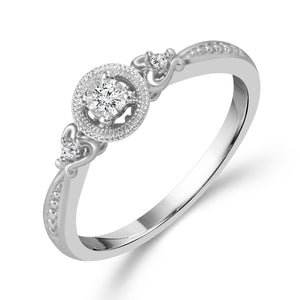 Diamond Fashion Ring 0.06 ct tw Silver