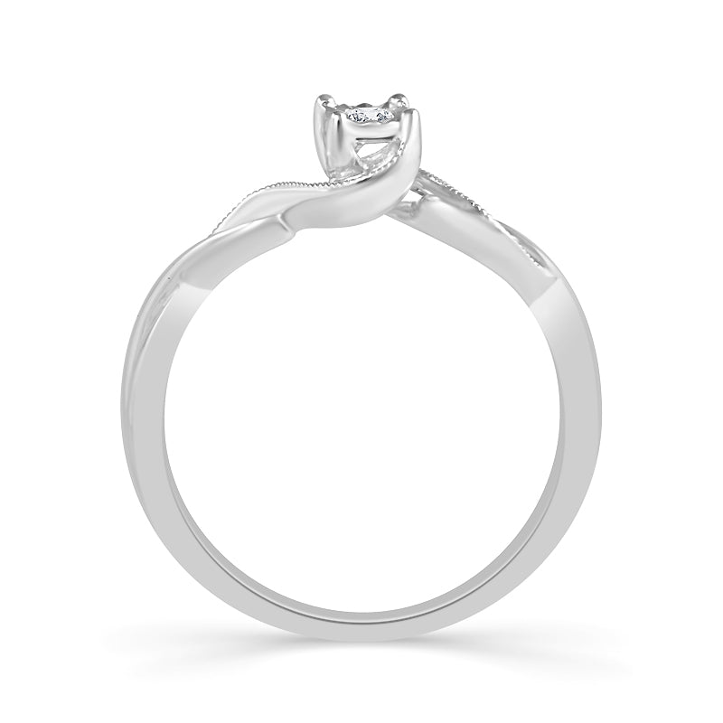 Diamond Fashion Ring 0.05 ct tw Silver
