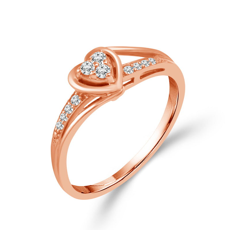Diamond Fashion Ring 0.10 ct tw 10k Rose Gold
