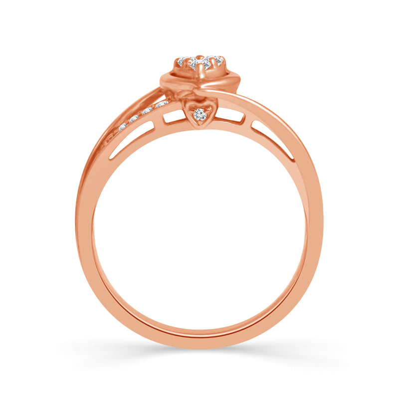 Diamond Fashion Ring 0.10 ct tw 10k Rose Gold