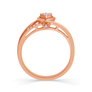 Diamond Fashion Ring 0.10 ct tw 10k Rose Gold