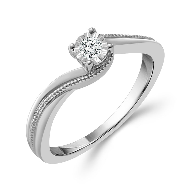 Diamond Fashion Ring 0.1 ct tw Silver