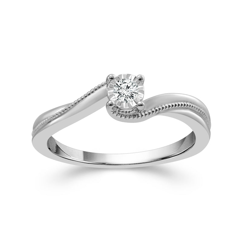 Diamond Fashion Ring 0.1 ct tw Silver