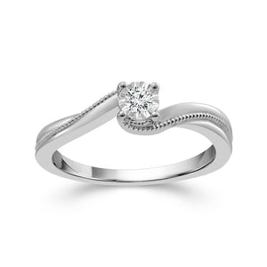 Diamond Fashion Ring 0.1 ct tw Silver