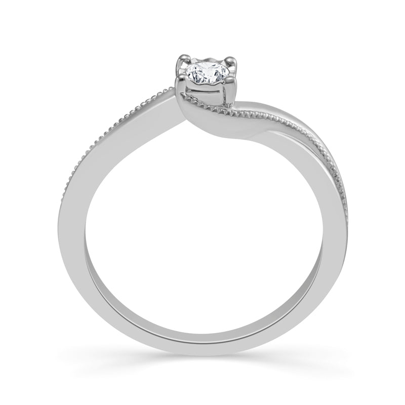 Diamond Fashion Ring 0.1 ct tw Silver