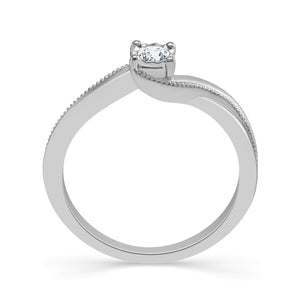 Diamond Fashion Ring 0.1 ct tw Silver
