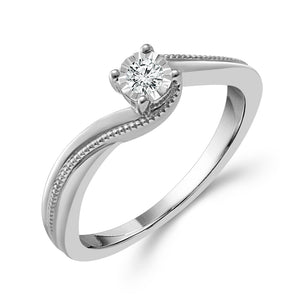 Diamond Fashion Ring 0.1 ct tw Silver