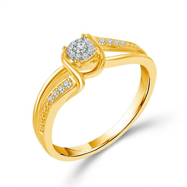 Diamond Fashion Ring 0.1 ct tw 10k Yellow Gold