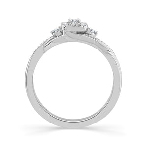 Diamond Fashion Ring 0.13 ct tw 10k White Gold