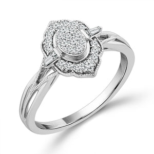 Diamond Fashion Ring 0.25 ct tw 10k White Gold