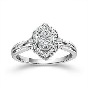 Diamond Fashion Ring 0.25 ct tw 10k White Gold