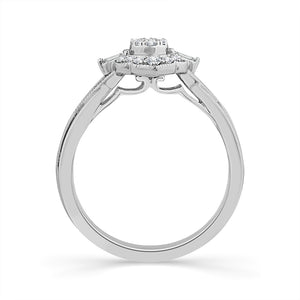 Diamond Fashion Ring 0.25 ct tw 10k White Gold