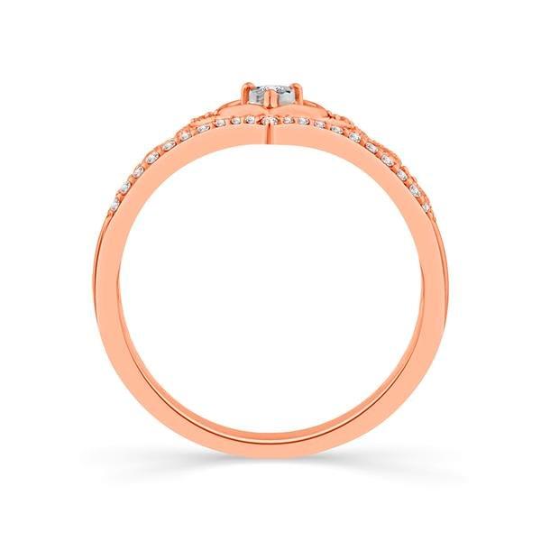 Diamond Fashion Ring 0.13 ct tw 10k Rose Gold