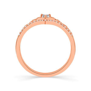 Diamond Fashion Ring 0.13 ct tw 10k Rose Gold