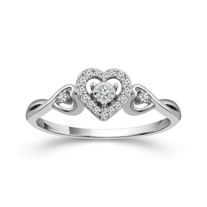 Diamond Fashion Ring 0.13 ct tw 10k White Gold