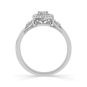 Diamond Fashion Ring 0.13 ct tw 10k White Gold