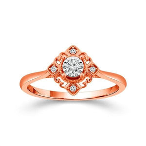 Diamond Fashion Ring 0.13 ct tw 10k Rose Gold