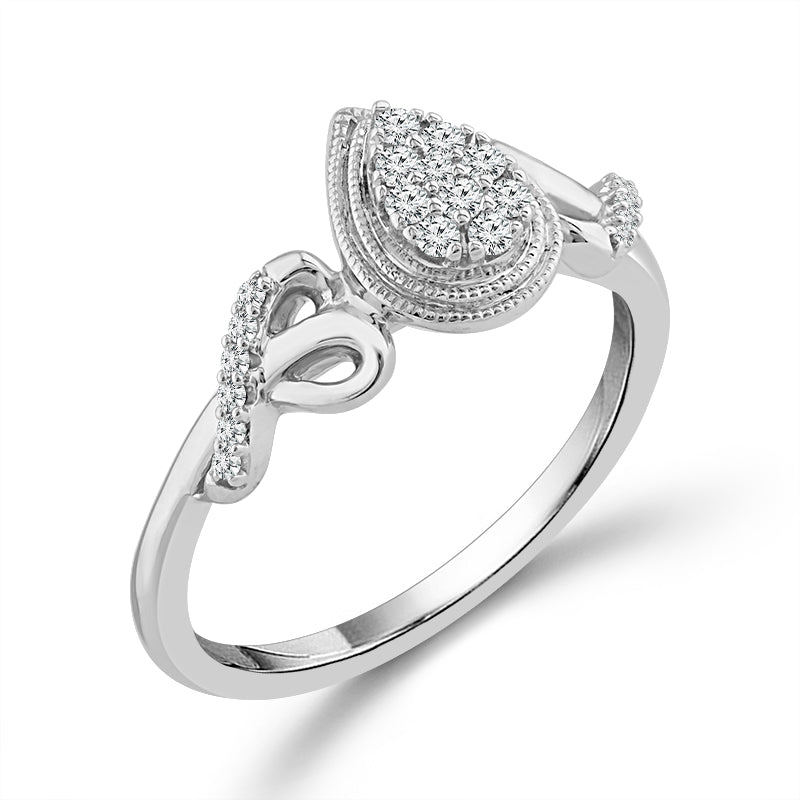 Diamond Fashion Ring 0.17 ct tw Silver