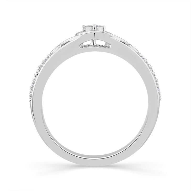 Diamond Fashion Ring 0.1 ct tw 10k White Gold