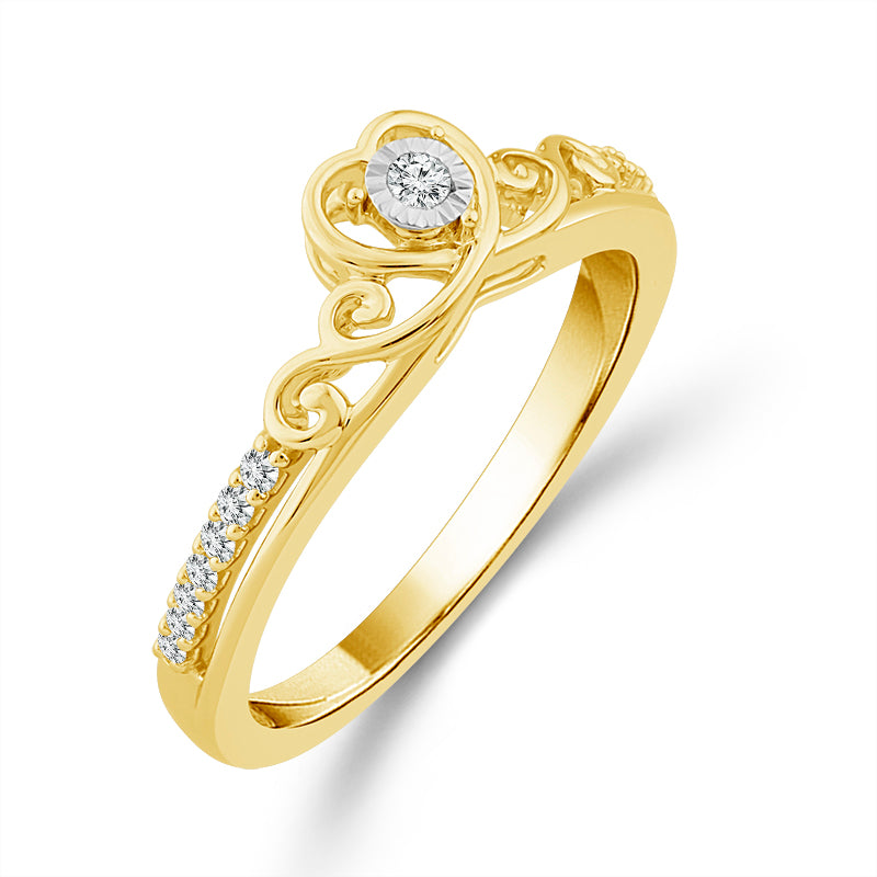 Diamond Fashion Ring 0.1 ct tw 10k White Gold