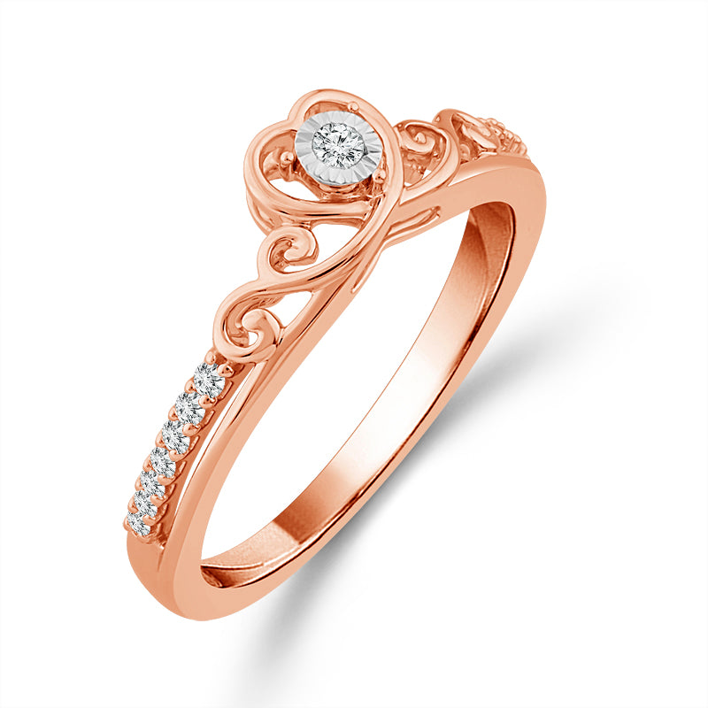 Diamond Fashion Ring 0.1 ct tw 10k White Gold