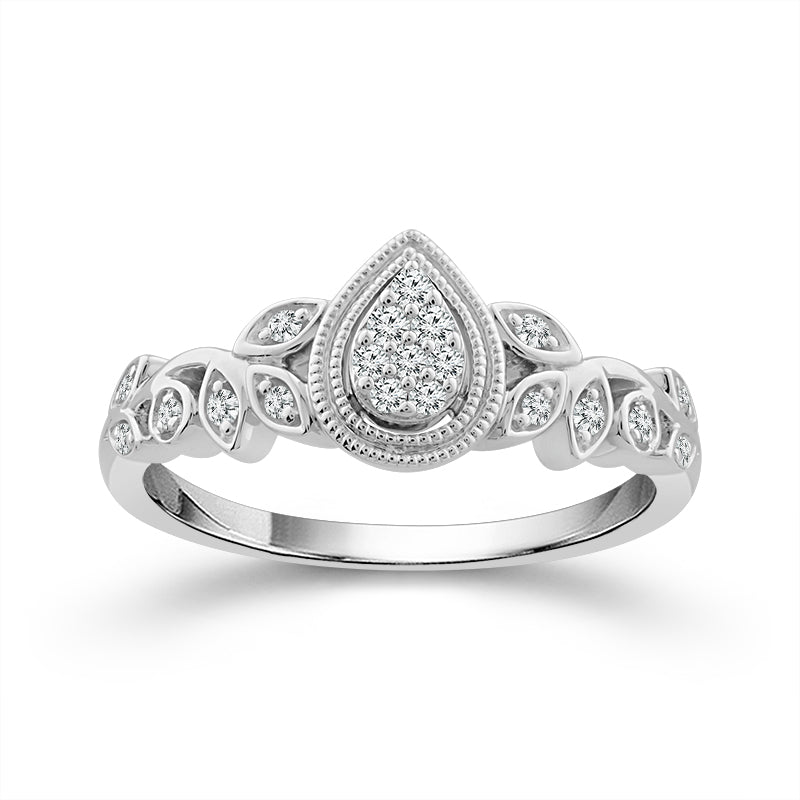 Diamond Fashion Ring 0.13 ct tw 10k White Gold