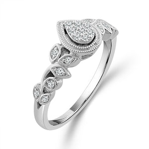 Diamond Fashion Ring 0.13 ct tw 10k White Gold