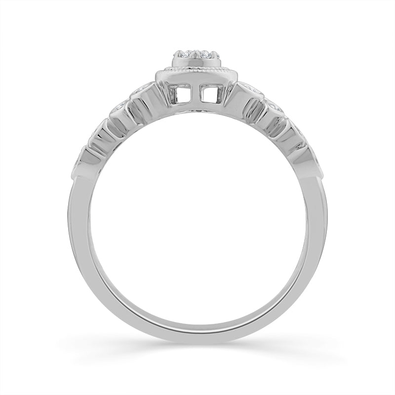 Diamond Fashion Ring 0.13 ct tw 10k White Gold