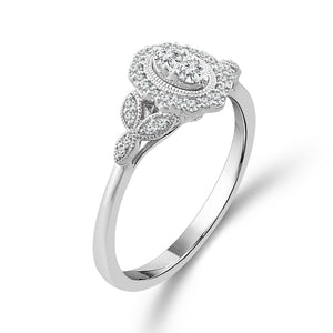 Diamond Fashion Ring 0.2 ct tw 10k White Gold