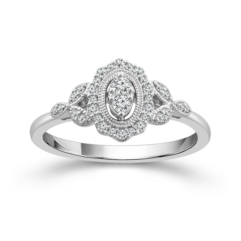 Diamond Fashion Ring 0.2 ct tw 10k White Gold