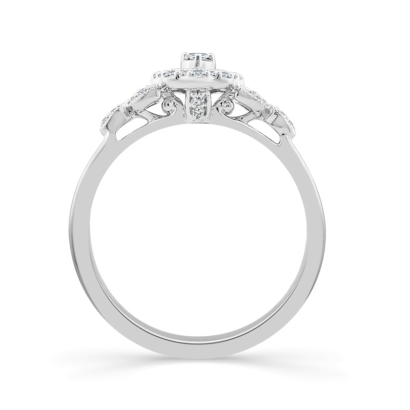 Diamond Fashion Ring 0.2 ct tw 10k White Gold