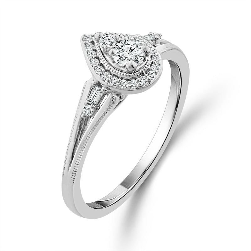 Diamond Fashion Ring 0.17 ct tw 10k White Gold