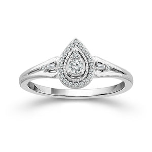 Diamond Fashion Ring 0.17 ct tw 10k White Gold