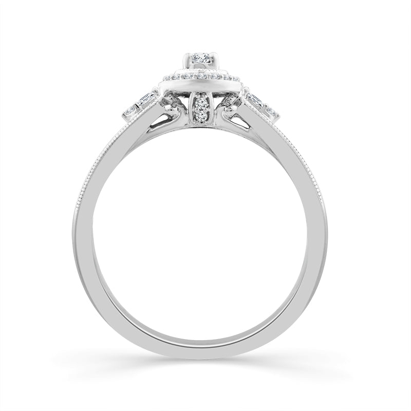 Diamond Fashion Ring 0.17 ct tw 10k White Gold