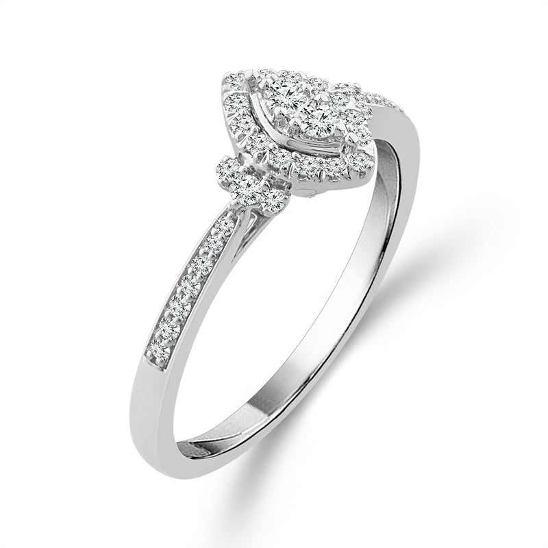 Diamond Fashion Ring 0.2 ct tw 10k White Gold