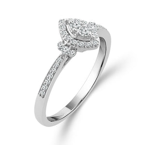 Diamond Fashion Ring 0.2 ct tw 10k White Gold