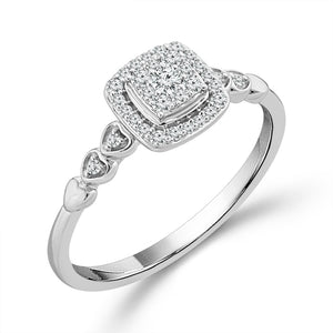 Diamond Fashion Ring 0.2 ct tw 10k White Gold