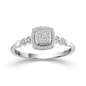 Diamond Fashion Ring 0.2 ct tw 10k White Gold