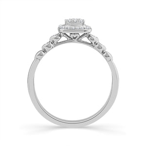 Diamond Fashion Ring 0.2 ct tw 10k White Gold
