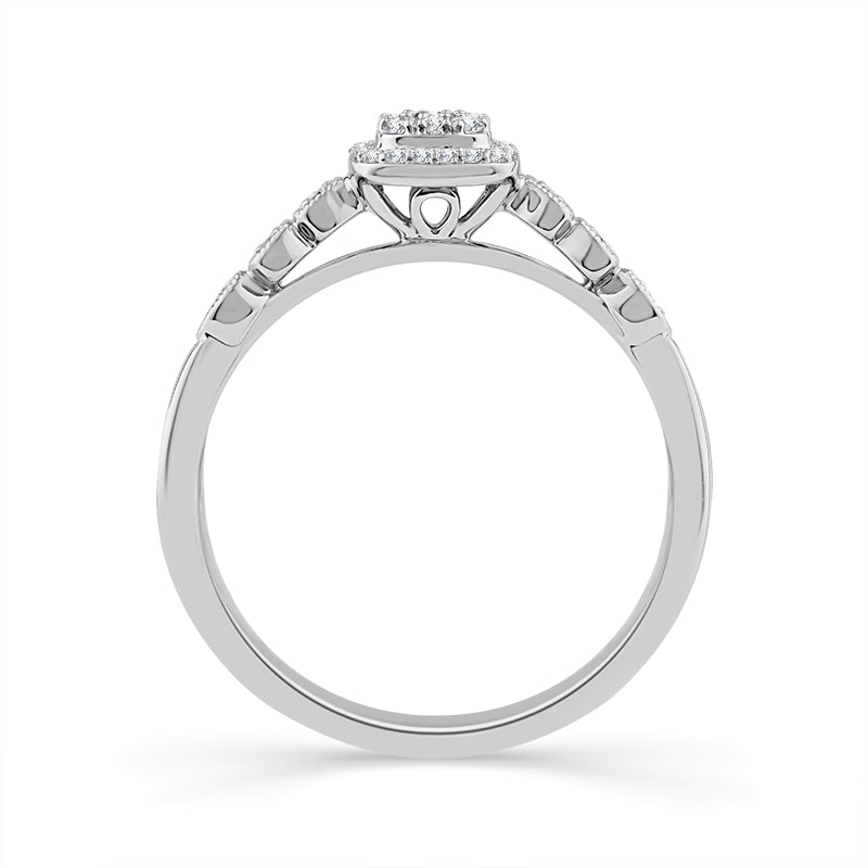 Diamond Fashion Ring 0.17 ct tw 10k White Gold